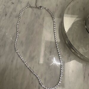 Rhinestone Tennis Necklace